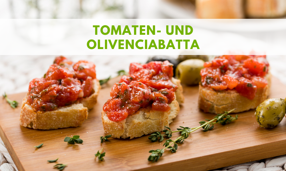 Tomaten- und Oliven-Ciabatta - gesund und vegan